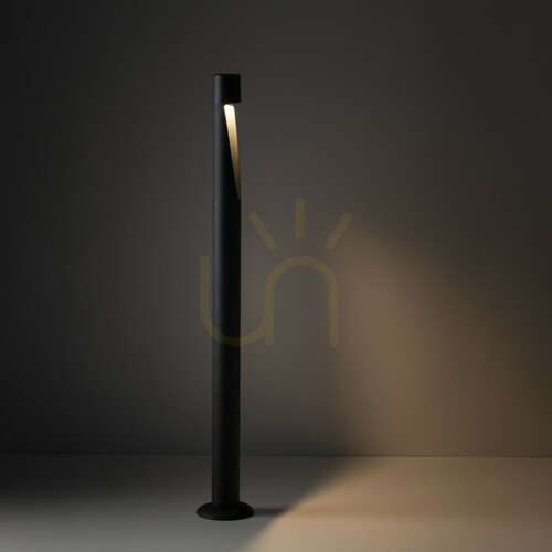 Check TK-Lighting SENA L 19003 LED garden bollard, graphite, 80 cm, 3000 K, IP65