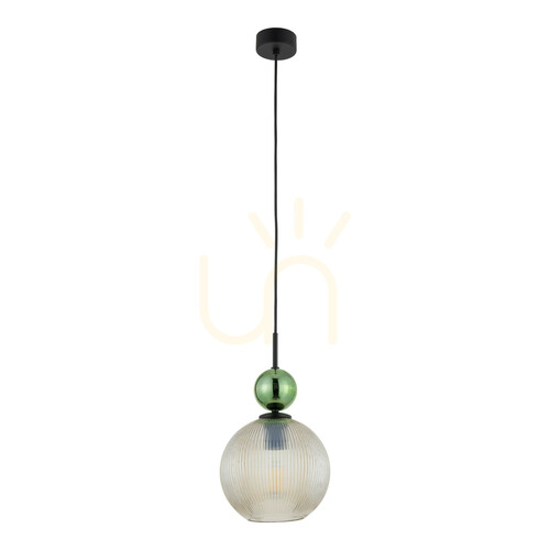 Check Sophia Big Green Cognac Pendant Light 1 Xe27