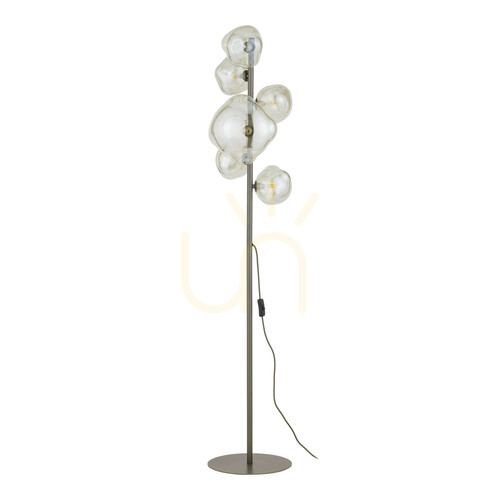Check TK-Lighting NEBIA 16237 brown floor lamp, 6×G9