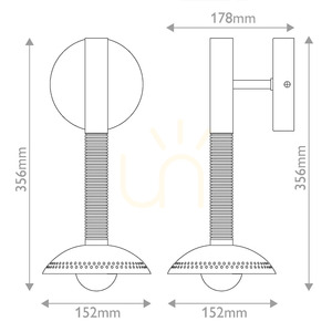 Arden LED Wall Sconce - 1 Light Source - Matte Black, Walnut Veneer by Elstead small 4