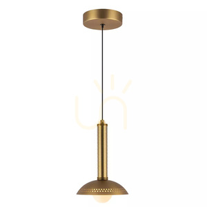 Arden Small LED Pendant Light - Brushed Gold Elstead small 1