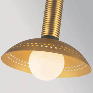 Arden Small LED Pendant Light - Brushed Gold Elstead small 2