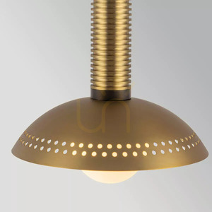 Arden Small LED Pendant Light - Brushed Gold Elstead small 3