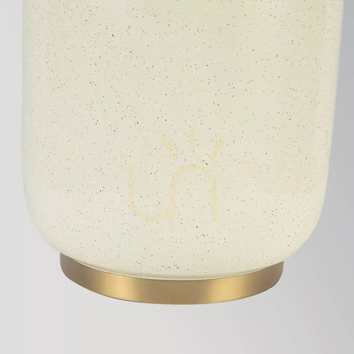 Check Crosby Table Lamp - 1 Light Source - Brushed Gold by Elstead