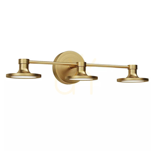 Check Issas LED Wall Sconce - 3 Light Sources - Brushed Gold by Elstead