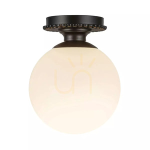 Otis Ceiling Light - 1 Light Source - Matte Black Elstead small 1