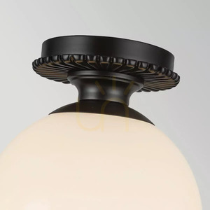 Otis Ceiling Light - 1 Light Source - Matte Black Elstead small 2