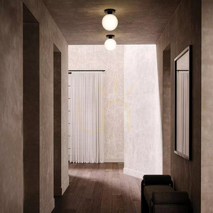 Otis Ceiling Light - 1 Light Source - Matte Black Elstead small 4