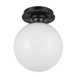 Otis Ceiling Light - 1 Light Source - Matte Black Elstead small 5