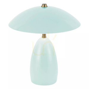 Poppy Cordless Rechargeable LED Table Lamp - Light Blue by Elstead small 0