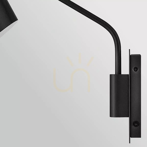 Bray Wall Sconce - 1 Light Source - Black by Elstead small 6