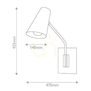 Bray Wall Sconce - 1 Light Source - Black by Elstead small 8