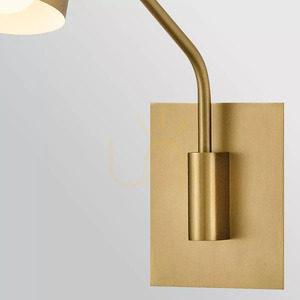 Bray 1 Light Wall Light - Lacquered Brass Elstead small 5