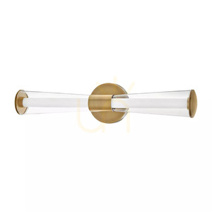 Elstead Elin LED Wall Light, Lacquered Brass, 22 W, 58.4 cm small 0