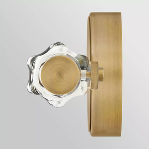 Georgette Small LED Wall Light - Lacquered Brass Elstead small 4