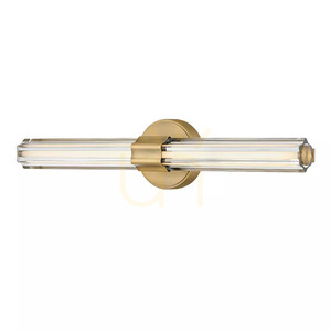 Georgette Medium LED Wall Light - Lacquered Brass Elstead small 2