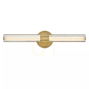 Georgette Medium LED Wall Light - Lacquered Brass Elstead small 3
