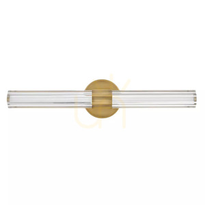 Georgette Medium LED Wall Light - Lacquered Brass Elstead small 4