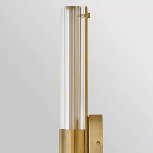 Georgette Medium LED Wall Light - Lacquered Brass Elstead small 5