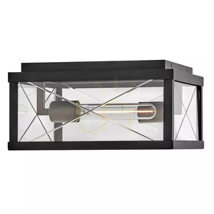 Monte Outdoor Ceiling Light - 2 Light Sources - Black Elstead small 2