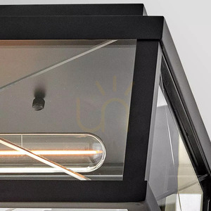 Monte Outdoor Ceiling Light - 2 Light Sources - Black Elstead small 7
