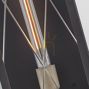 Monte Large Outdoor Wall Lantern - 1 Light Source - Black Elstead small 4