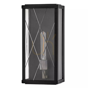 Monte Medium Outdoor Wall Lantern - 1 Light Source - Black Elstead small 7