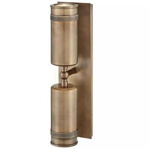 Pratt Up/Down Wall Spotlight - 2 Light Sources - Heritage Brass Elstead small 2