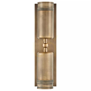 Pratt Up/Down Wall Spotlight - 2 Light Sources - Heritage Brass Elstead small 3