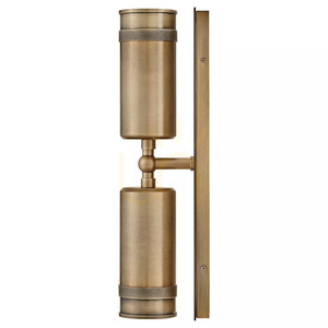 Pratt Up/Down Wall Spotlight - 2 Light Sources - Heritage Brass Elstead small 4
