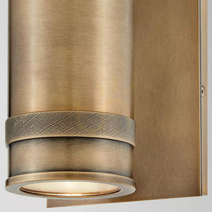 Pratt Up/Down Wall Spotlight - 2 Light Sources - Heritage Brass Elstead small 5