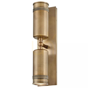 Pratt Up/Down Wall Spotlight - 2 Light Sources - Heritage Brass Elstead small 0