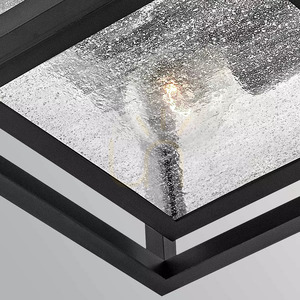 Republic Small Outdoor Flush Lantern - 2 Lights - Black Elstead small 4