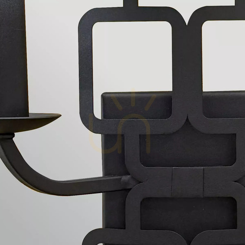 Check Sabina Wall Sconce - 2 Light Sources - Black Elstead