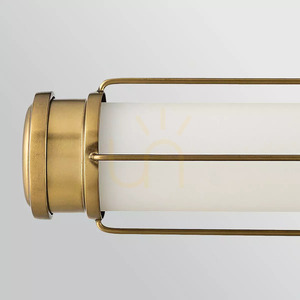 Saylor medium LED wall light - Heritage Brass Elstead small 4