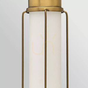 Saylor medium LED wall light - Heritage Brass Elstead small 6