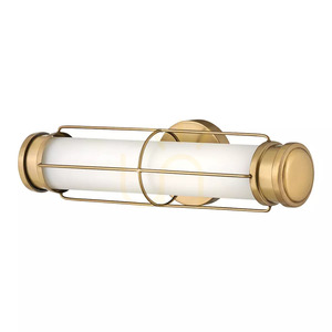Saylor Small LED Wall Sconce - Classic Brass by Elstead small 1