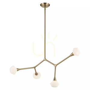 Cassius Island Pendant - 4 Light Sources - Champagne Bronze by Elstead small 0