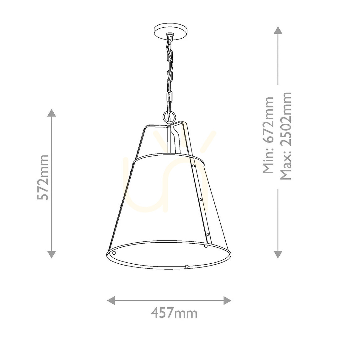 Preview Etcher Large Pendant Light - 2 Light Sources - Black, Elstead Brass Etcher Large Pendant Light - 2 Light Sources - Black, Elstead Brass