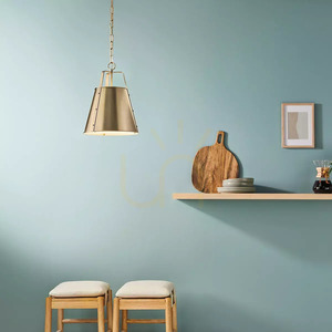 Etcher Large Pendant Light - 2 Light Sources - Champagne Bronze Elstead small 4