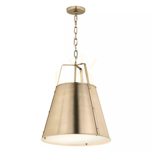 Etcher Large Pendant Light - 2 Light Sources - Champagne Bronze Elstead small 0