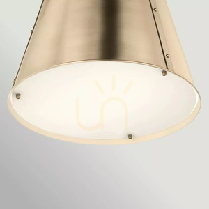 Etcher Medium Pendant Light - 1 Light Source - Champagne Bronze Elstead small 3