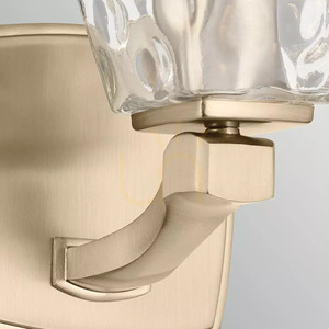 Marant Wall Light - 1 Light - Champagne Bronze - Clear Glass Shade Elstead small 1