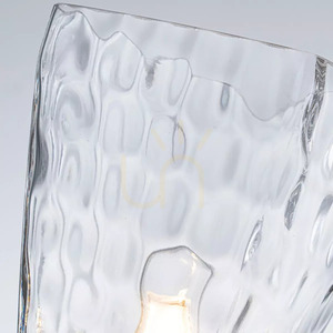 Marant Wall Light - 1 Light - Champagne Bronze - Clear Glass Shade Elstead small 3