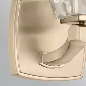 Marant Wall Light - 1 Light - Champagne Bronze - Clear Glass Shade Elstead small 4