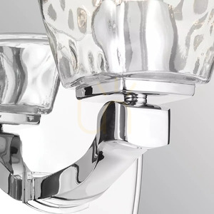 Marant Wall Light - 1 Light - Polished Chrome - Clear Glass Shade Elstead small 1