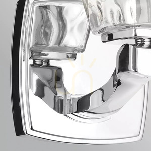Marant Wall Light - 1 Light - Polished Chrome - Clear Glass Shade Elstead small 4