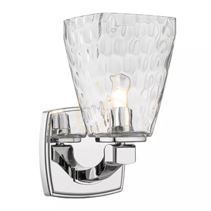 Marant Wall Light - 1 Light - Polished Chrome - Clear Glass Shade Elstead small 0