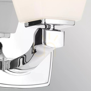 Marant Wall Sconce - 1 light source - Polished chrome - Opal Elstead shade small 1