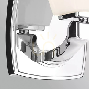 Marant Wall Sconce - 1 light source - Polished chrome - Opal Elstead shade small 4